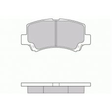 12-0894 E.T.F. Комплект тормозных колодок, дисковый тормоз