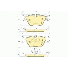 6114042 GIRLING Комплект тормозных колодок, дисковый тормоз