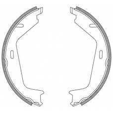 BSA2205.00 OPEN PARTS Комплект тормозных колодок