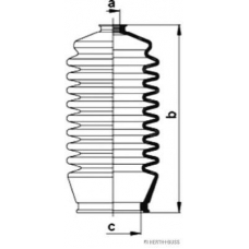 J4102020 HERTH+BUSS JAKOPARTS Комплект пылника, рулевое управление