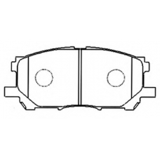AKD-1497 ASVA Комплект тормозных колодок, дисковый тормоз