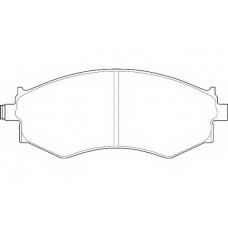 WBP21526A WAGNER LOCKHEED Комплект тормозных колодок, дисковый тормоз