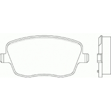 P 85 057 BREMBO Комплект тормозных колодок, дисковый тормоз