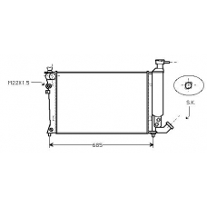 CN2057 AVA Радиатор, охлаждение двигателя