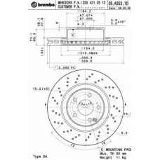 09.A353.11 BREMBO Тормозной диск