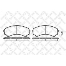 407 000-SX STELLOX Комплект тормозных колодок, дисковый тормоз
