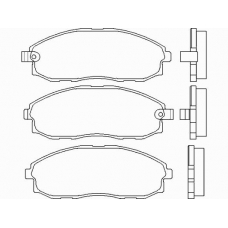 P 30 010 BREMBO Комплект тормозных колодок, дисковый тормоз