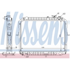 66645 NISSENS Радиатор, охлаждение двигателя