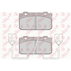 626.0018 VILLAR Комплект тормозных колодок, дисковый тормоз