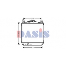 320017N AKS DASIS Радиатор, охлаждение двигателя
