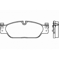 P 36 021 BREMBO Комплект тормозных колодок, дисковый тормоз