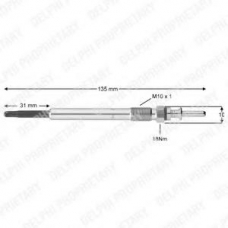 HDS384 DELPHI Свеча накаливания