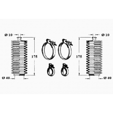 0901609 OCAP Комплект пылника, рулевое управление