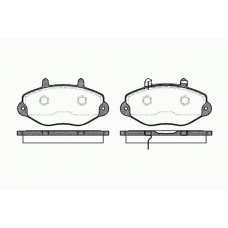 0392 02 KAWE Комплект тормозных колодок, дисковый тормоз