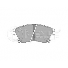 025 213 7316/W MEYLE Комплект тормозных колодок, дисковый тормоз