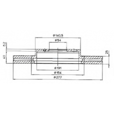 BSF4423 QUINTON HAZELL Тормозной диск
