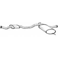 284-325 BOSAL Средний глушитель выхлопных газов