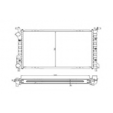2060302 ORDONEZ Радиатор, охлаждение двигателя
