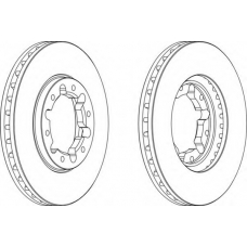 DDF1552-1 FERODO Тормозной диск