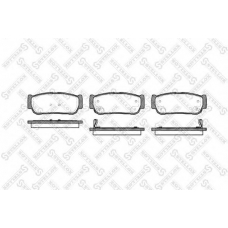 1074 002-SX STELLOX Комплект тормозных колодок, дисковый тормоз