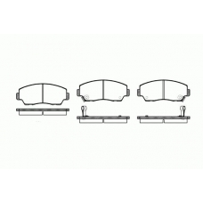 0218.02 REMSA Комплект тормозных колодок, дисковый тормоз