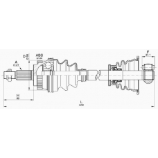 DRS6213.00 OPEN PARTS Приводной вал