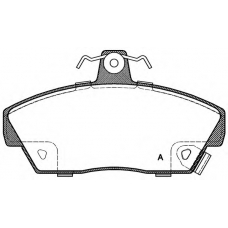 BPA0330.02 OPEN PARTS Комплект тормозных колодок, дисковый тормоз