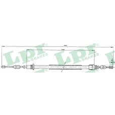 C0691B LPR Трос, стояночная тормозная система