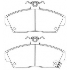 ASN-2026 AISIN Комплект тормозных колодок, дисковый тормоз
