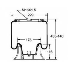 084.192-51A PE Automotive Кожух пневматической рессоры; Кожух пневморессоры
