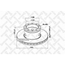 85-00756-SX STELLOX Тормозной диск
