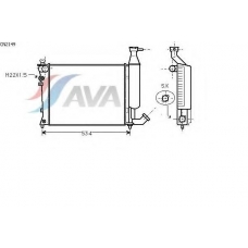 CN2149 AVA Радиатор, охлаждение двигателя