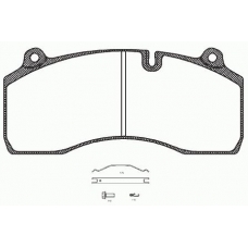 JCA 1306.00 REMSA Комплект тормозных колодок, дисковый тормоз