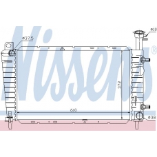 62062 NISSENS Радиатор, охлаждение двигателя