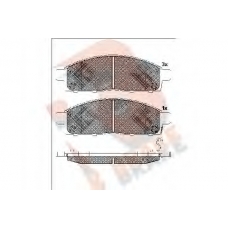 RB1784 R BRAKE Комплект тормозных колодок, дисковый тормоз