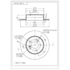 FBD119 FI.BA Тормозной диск