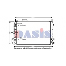 190013N AKS DASIS Радиатор, охлаждение двигателя
