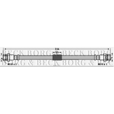 BBH7747 BORG & BECK Тормозной шланг