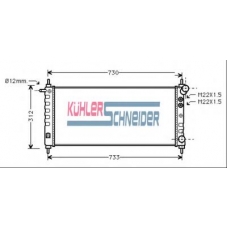 0604501 KUHLER SCHNEIDER Радиатор, охлаждение двигател