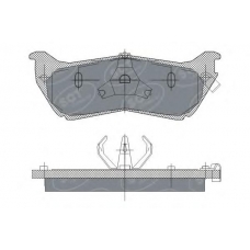 SP 245 SCT Комплект тормозных колодок, дисковый тормоз
