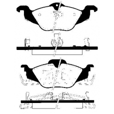 1501223618 S.b.s. Комплект тормозных колодок, дисковый тормоз