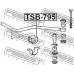 TSB-795 FEBEST Опора, стабилизатор