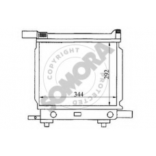 170440A SOMORA Радиатор, охлаждение двигателя
