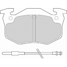 FD6065A NECTO Комплект тормозных колодок, дисковый тормоз