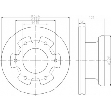 CVD596 DON Тормозной диск