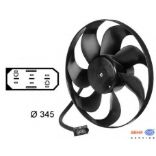 8EW 009 144-531 HELLA Вентилятор, охлаждение двигателя