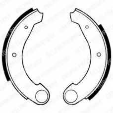 LS1159 DELPHI Комплект тормозных колодок