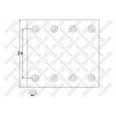 85-00986-SX STELLOX Комплект тормозных башмаков, барабанные тормоза