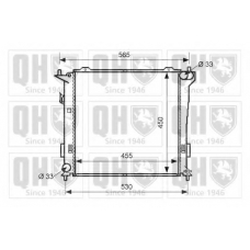 QER1677 QUINTON HAZELL Радиатор, охлаждение двигателя