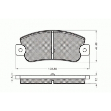 7.310 PEX Комплект тормозных колодок, дисковый тормоз